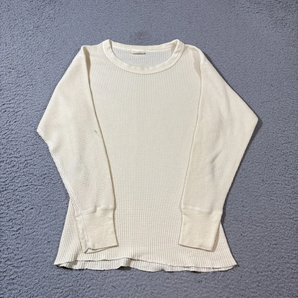 Vintage Sears Thermal Shirt Men's M/L Waffle Knit Base Layer USA 70s 80s - Picture 1 of 6